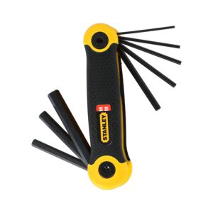 Stanley Folding Metric Hex Key Set Black and Yellow